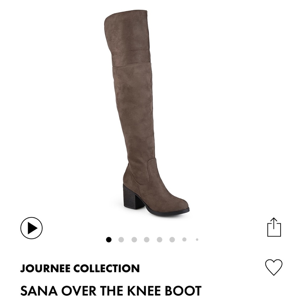 Journey Brown Faux Suede Thigh High/over the knee Boots